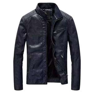 Custom Vintage Leather <b>Jacket</b> for <b>Men</b> Genuine Leather Motorcycle Biker <b>Jacket</b> Wholesale OEM ODM Manufacturing Factory - Product Image 2