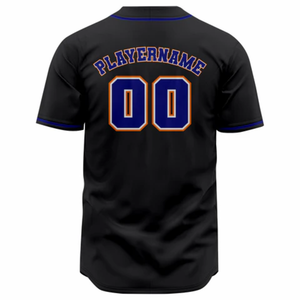 Camiseta de Béisbol Negra de Manga Corta con Botones, Uniforme de Equipo Personalizado, Ligera, Transpirable, Deportiva - Product Image 3