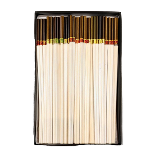 Traditional Round Wooden Disposable <b>Chopsticks</b> - Product Image 3