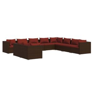 Set Lounge da Giardino Marrone - Product Image 2