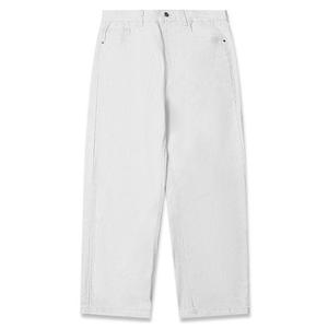 Pantalon en jean droit pour homme, noir uni, en coton, décontracté, taille mi-haute, coupe classique, style automne - Product Image 4