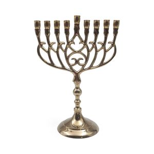 High Quality Metal Menorah Candle Holder For Religious Use And Beautiful Home Decoration During Hanukkah Festival - Product Image 1