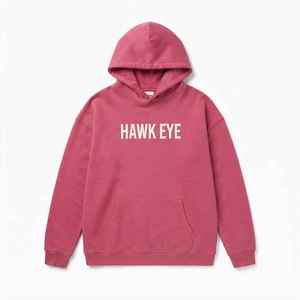 Sweat-shirt à capuche surdimensionné pour femme, 100% coton molletonné, imprimé lettres, rose - Product Image 6
