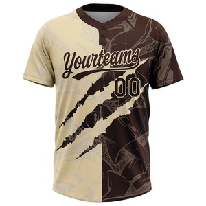 Maillot de softball en tissu haute performance, personnalisation du logo de l'équipe, nom et numéro du joueur, fabrication sous marque privée - Product Image 1