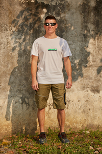 เสื้อยืดแขนสั้นทรงเข้ารูปสำหรับผู้ชาย คอกลม ผ้าเจอร์ซีย์ลำลอง 100% ผ้าฝ้ายถัก พิมพ์ลายโลโก้ด้านหลัง - Product Image 6