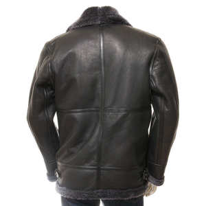 Veste de moto en cuir d'agneau pour homme, haute qualité, col montant, coupe-vent, respirante, cuir véritable - Product Image 2