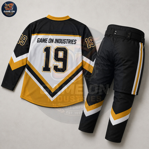 Wholesale Rate Team Wear Sports Manufacturer OEM ODM Custom Made New Trendy Sublimated Ice Hockey Jersey and Pants Sets - Product Image 4