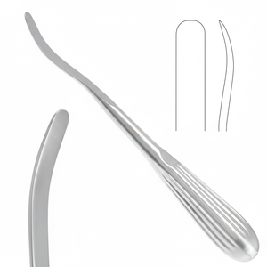 Elevador de periostio Crego premium con hoja ligeramente curvada, instrumento quirúrgico manual de grado médico profesional, certificado ISO13485 - Product Image 1