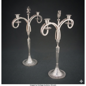 Elegant 3-Arm Silver Candelabra Metal Candle Holder Stand <b>Tall</b> <b>Table</b> Centerpiece for Wedding Event Hotel Luxury Home Decor Gift - Product Image 1