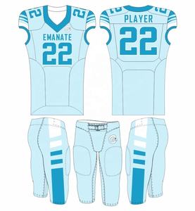 Uniforme de Fútbol Americano para Hombre, Transpirable, Talla Grande, Manga Corta, Diseño Personalizado, 100% Poliéster, Secado Rápido, Personalizado para Equipo - Product Image 3