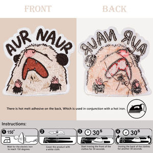 Wholesale Custom Embroidered Patch Sew On Iron On Embroidery Woven <b>Applique</b> Badge Personalized Patches for Caps Hats Bags Jacket - Product Image 4