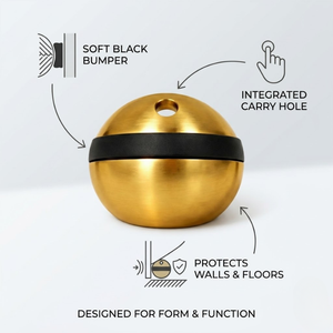 ชุดอุปกรณ์ประตูทองเหลืองโบราณสุดหรู |   ตัวกันกระแทกประตูแบบหนัก, ตะขอ, ตัวล็อคสำหรับเด็ก และอุปกรณ์ประตูบ้านคุณภาพพรีเมียม - Product Image 5