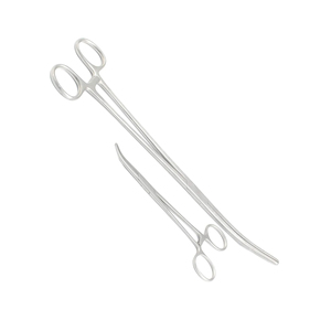 Pinces hémostatiques courbées de haute qualité en acier inoxydable à verrouillage manuel, certifiées CE, instrument médical chirurgical - Product Image 4