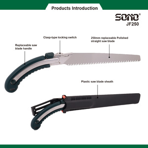 Sierra de mano profesional de hoja recta SONO JF250 con hoja reemplazable de cambio rápido y mango ergonómico universal - Product Image 2