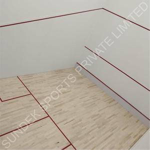 Revêtement de sol Sundek antidérapant en érable séché au four pour terrains de squash intérieurs, avec absorption des chocs et caractéristiques écologiques - Product Image 6