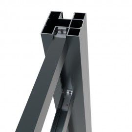 Profilé LED carré en aluminium Thinkmax SK1270 Série 6000 pour éclairage dissimulé avec plinthe, idéal pour la découpe et la décoration - Product Image 4