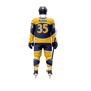 El Mejor Uniforme de Hockey sobre Hielo, 100% Poliéster, Antibacteriano, Transpirable, Personalizable, Hecho en Pakistán, Servicio OEM, Fabricante de Pakistán - Product Image 2