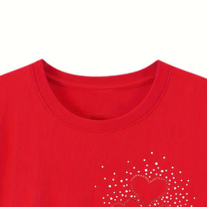 T-shirt Homme Strass Personnalisable OEM – Nouvelle Tendance, Prix Abordable, Logo/Couleurs Personnalisables, Léger et Très Vendu - Product Image 4