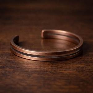 Magnetic <b>copper</b> <b>bracelet</b> Handmade adjustable bangle Religious modern <b>bracelet</b> Skin enhancement benefits - Product Image 1