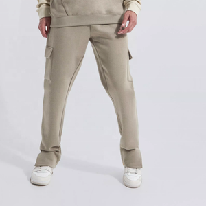 Ensemble de survêtement pour homme OEM, sweat à capuche et pantalon cargo, deux pièces, vêtements de sport décontractés, jogging, vente en gros - Product Image 4
