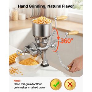 Mulino Manuale in Ghisa con Manovella e Morsetto da Tavolo Stabile per una Macinazione Efficiente - Product Image 2
