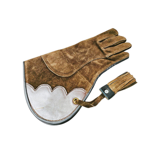 Gants de fauconnerie thermiques en cuir de vachette double couche de qualité supérieure, compatibles écran tactile, pour la chasse et la manipulation (vente en gros) - Product Image 1