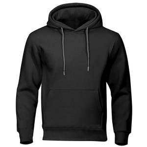 Blank Fleece Pullover Hoodie Custom <b>Mens</b> Heavyweight <b>Hooded</b> Sweatshirt Kangaroo Pocket Casual <b>Top</b> - Product Image 2