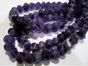 Perles de Briolette torsadées en Améthyste Naturelle Africaine de 9 à 10 mm, Couleur Violette, Fils de 10 Pouces de Longueur, Vendus par Fil - Product Image 5