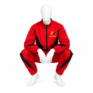 Ensemble de survêtement en nylon coupe-vent avec logo, veste zippée et pantalon de survêtement, dernier design, fabriqué par Elson Sports - Product Image 5