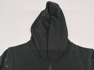 Sudadera con Capucha Personalizada con Logotipo, Estilo Urbano, para Hombre, con Pedrería, 100% Algodón, Vintage, con Estampado de Pedrería - Product Image 3