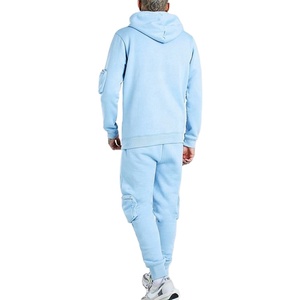 Conjunto de chándal informal de invierno de talla grande para hombre, chaqueta y pantalones de chándal de nailon ecológicos con sudadera técnica estampada - Product Image 2