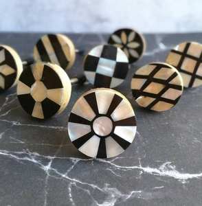 Wood Resin Door <b>Knobs</b> Three Tone <b>Gold</b> <b>Cabinet</b> Handles Decorative Drawer <b>Knobs</b> Kitchen Furniture Hardware Wholesale - Product Image 1