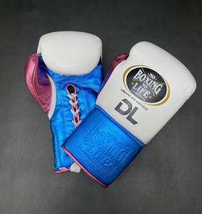 Guantes de Boxeo Profesionales de Cuero de Última Tendencia, Sin Cordones, Color Metálico, para Entrenamiento - Product Image 2