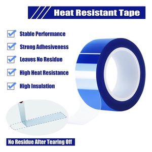 2 Rotoli di Nastro Adesivo Blu Resistente al Calore ad Alta Temperatura 20mm X 16m (52FT) per Trasferimento Termico e Sublimazione - Product Image 2