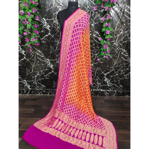 Sari Bandhani de Diseñador Neemzari |   Ropa Étnica Rajasthani |   Sari Especial para Fiestas y Bodas - Product Image 1