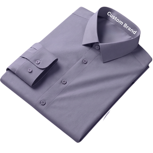 Camisas para Hombre, Moda, Corte Entallado, Cuello Alto, Manga Larga, Formales, para Fiesta, Fabricante OEM - Product Image 4
