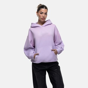 Meilleures ventes : Streetwear pour femme, long et oversize, personnalisé, délavé à la pierre, avec logo frontal, vintage, délavé, lilas, anti-plis et respirant - Product Image 2