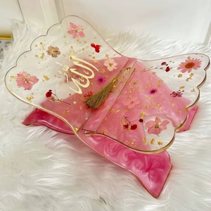 เขียงไม้ทำมือคุณภาพสูง อุปกรณ์ครัว น้ำหนักเบา ทำความสะอาดง่าย ใช้ซ้ำได้ ทนทาน หนังสืออัลกุรอานสำหรับการละหมาด - Product Image 1