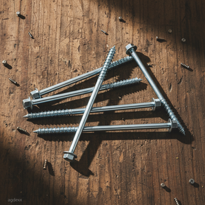 สกรูหัวหกเหลี่ยมเกลียวบางส่วน ความแข็งแรงสูง ระดับ 4.8 6.8 สำหรับงานไม้ ชุบสังกะสี เหล็กกล้าคาร์บอน หน่วยนิ้ว/เมตร มาตรฐาน DIN/ANSI เกลียวบางส่วน PDC - Product Image 1