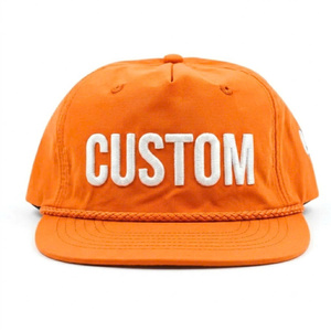 หมวกแก๊ปปักโลโก้ตามสั่ง ทรง 5 แฉก ปีกแบน ผ้ากันน้ำ แบบ Snapback สำหรับใส่กลางแจ้ง 男女 ใช้ได้ทุกเพศ ขายส่งจากโรงงาน - Product Image 1