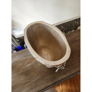 Golden Finished Metal Aluminium Luxury Wine Cooler <b>Ice</b> <b>Bucket</b> Home Hotel <b>Table</b> Decoration Silver Color Shiny Polished <b>Bucket</b> - Product Image 5