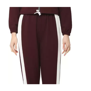 High Quality 100% Cotton Women's Eco-Friendly <b>Plus</b> Size 2-Piece Hooded Solid Street-wear for Jogging Casual Breathable Tracksuit - Product Image 6