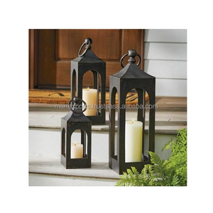 Lanterne décorative en fer de luxe moderne, porte-bougie, couleur personnalisée, décoration intérieure, centre de table pour patio et jardin, cadeau - Product Image 3