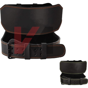 Cinturón de Cuero Personalizado con Relieve para Levantamiento de Pesas, Cinturón de Gimnasio con Soporte Lumbar Grueso para Atletas Profesionales y Entrenamiento de Fuerza - Product Image 1