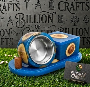 Support d'encens et coffret à oud en bois et résine artisanale de luxe, cadeau traditionnel arabe pour le Ramadan et l'Aïd, pour la maison et le bureau - Product Image 6