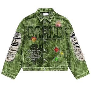 Premium Quality Men's Denim Jacket Fashionable Customized Design and Stylish Washed from Pakistan - Product Image 2