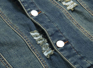 Veste en jean 100 % coton pour homme, service OEM, style vintage, respirante, écologique, vestes et manteaux en jean pour homme - Product Image 5