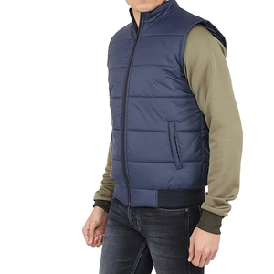Gilet matelassé brillant imperméable et respirant pour homme, sans manches, chaud et épais, idéal pour l'hiver - Product Image 2