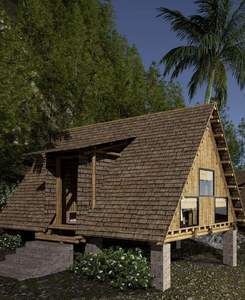 Casa Prefabricada Triangular de 15m2, 100% Ecológica, Personalizable, 20FT 40FT, Edificio Prefabricado de Lujo, Alta Calidad, Impuesto de Exportación 0%, Vietnam - Product Image 1