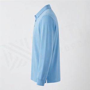 เสื้อโปโลแขนยาวผู้ชาย ระบายอากาศได้ดี น้ำหนักเบา ทันสมัย สวมใส่สบาย เหมาะกับกิจกรรมกลางแจ้ง ผ้าฝ้าย ไซส์ใหญ่ สีสันปรับแต่งได้ - Product Image 3